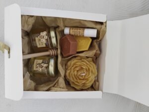 Coffret mini pot bougie et savons